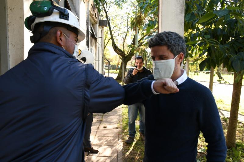 El Presidente de ABSA supervisó la instalación de la 5ta bomba en la Usina Bosque
