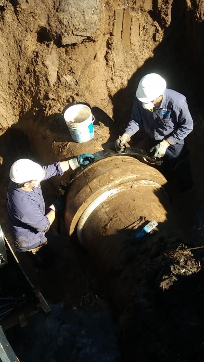 Finalizaron los trabajos sobre el Acueducto 9 de Julio, Carlos Casares Pehuajó.