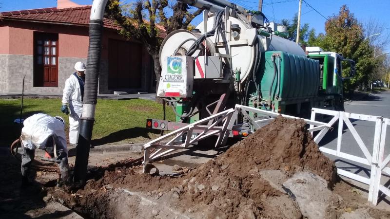 Culminaron los trabajos sobre la red de cloacas en Bragado