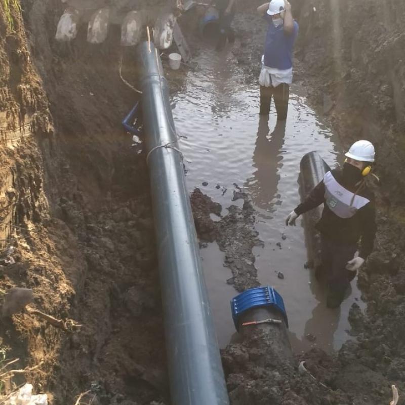 Terminaron las tareas de reparación sobre el Acueducto Norte