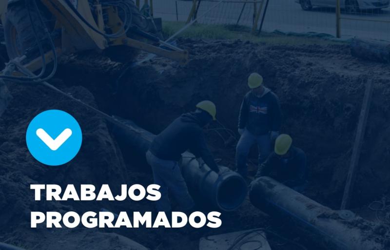 Trabajos programados sobre la red de agua en Don Orione