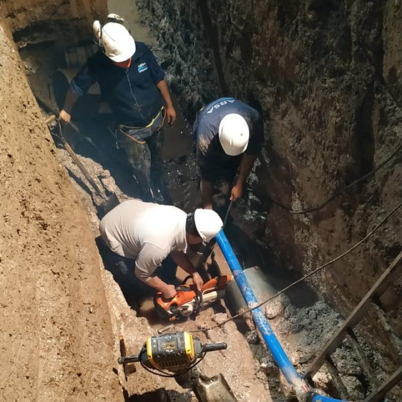 Finalizó la reparación sobre el acueducto en La Plata