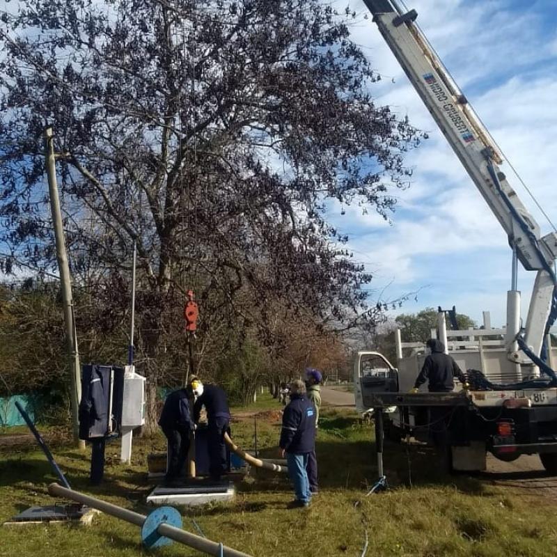 ABSA recambia un equipo de bombeo en Arturo Seguí