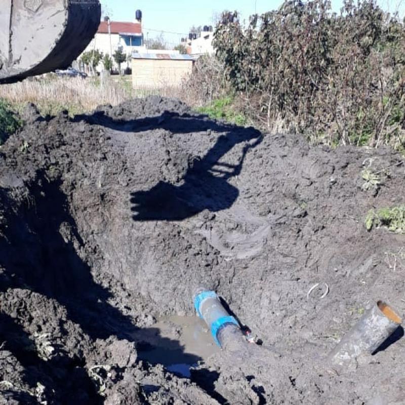 Reparación sobre el Acueducto Norte en La Plata
