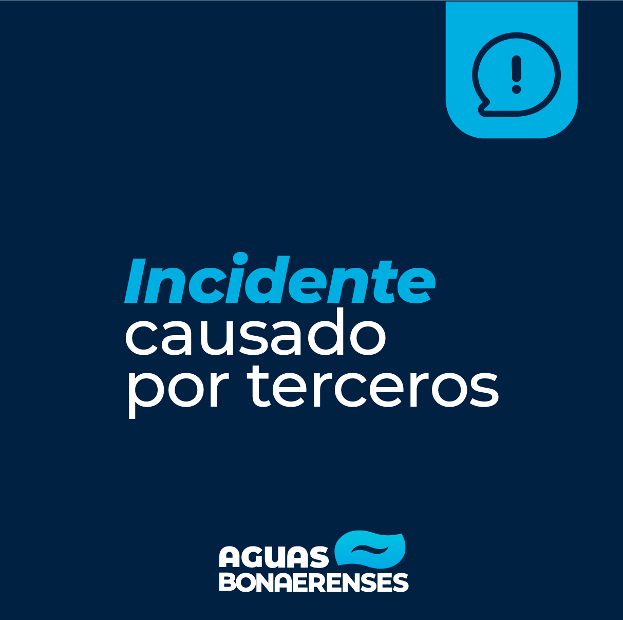 Lincoln: rotura de red provocada por terceros afecta el servicio de agua en barrios La Loma, Docentes y Héctor Lanes
