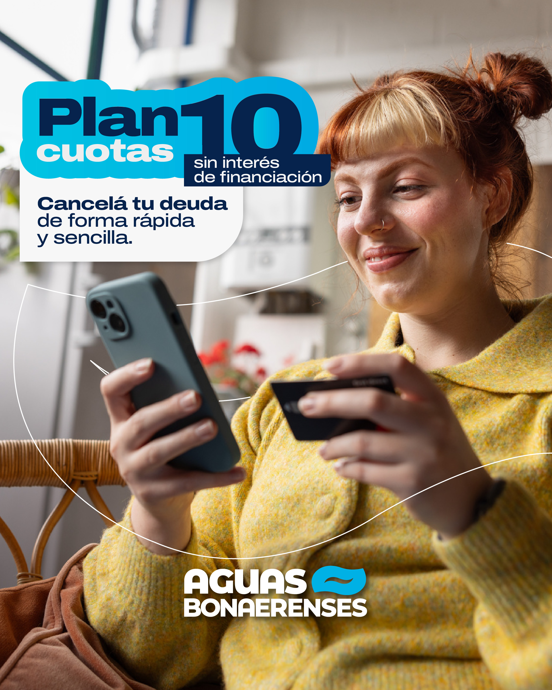 Aguas Bonaerenses ofrece un plan de hasta 10 cuotas sin interés de financiación para regularizar deuda