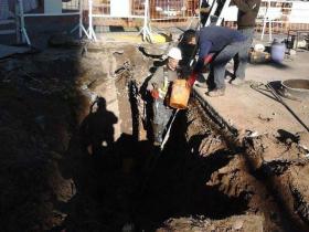 9 de Julio: trabajos en la red cloacal
