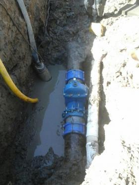 ABSA colocó una válvula esclusa para Berisso y Ensenada