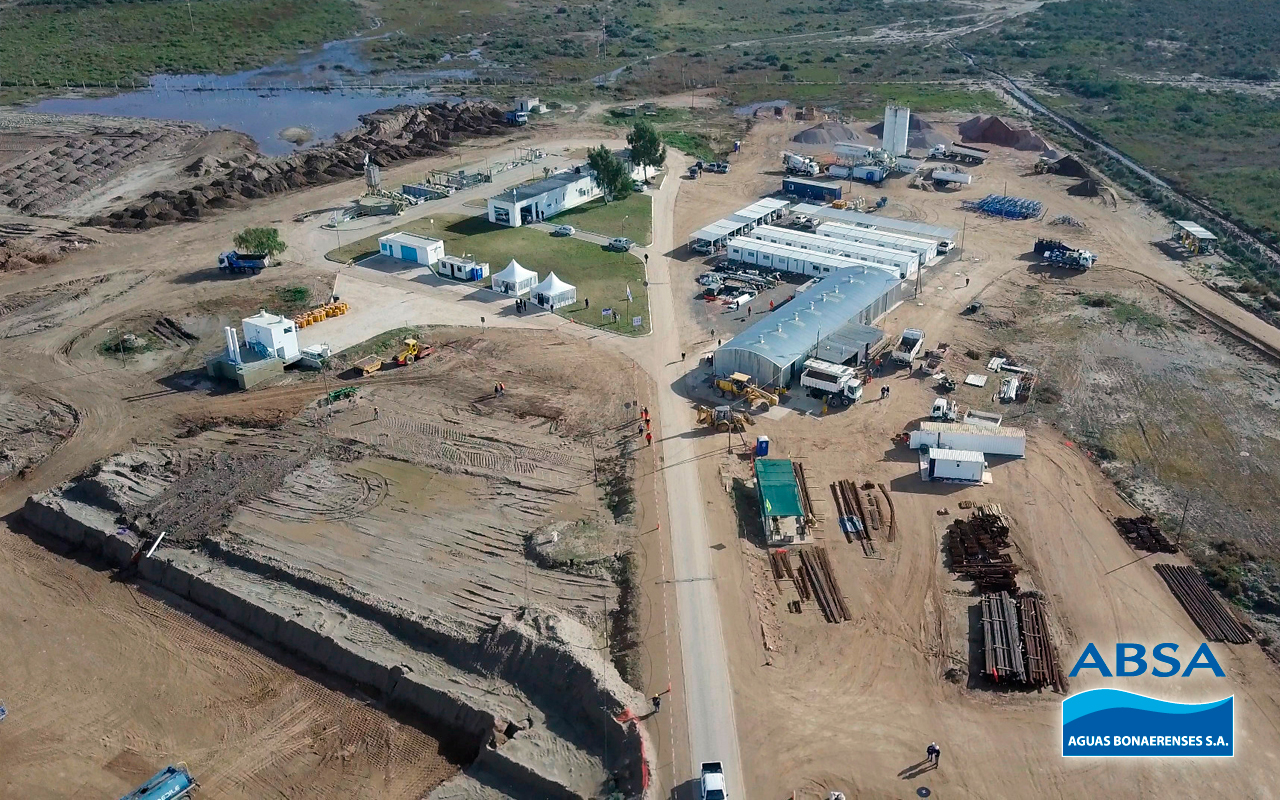 Obra de ABSA: la gobernadora recorrió la Planta depuradora de Primera Cuenca