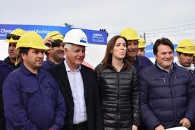 María Eugenia Vidal y Raffaele Sardella recorrieron una histórica obra para el servicio de cloacas en General Rodríguez