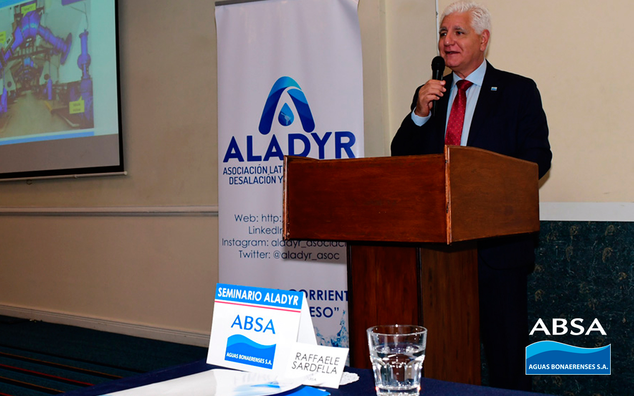 El presidente de ABSA, Raffaele Sardella, inauguró la II Edición de ALADYR en Argentina