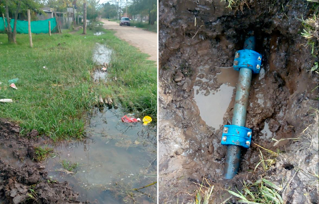 ABSA lleva adelante un plan intensivo de reparaciones en Marcos Paz