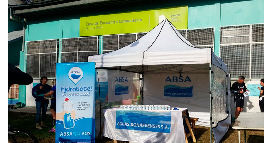 ABSA entregó agua en la “Carrera Solidaria por la Salud Mental”